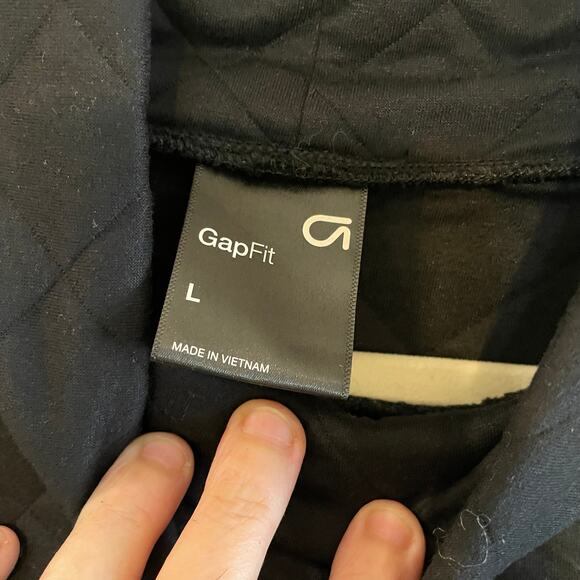 GapFit Quilted Mockneck Sweatshirt size Large - Picture 3 of 12